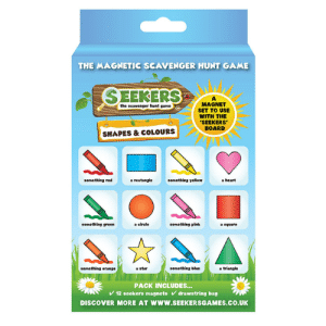 Seekers Magnetic Scavenger Hunt Game Add-on - Shapes & Colours