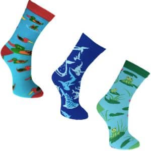 Bamboo Socks Multipack with Ducks, Frogs & Sharks