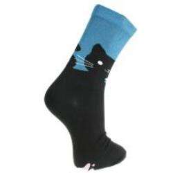 Bamboo socks black cats