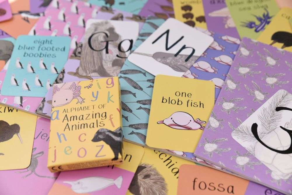 Alphabet of Amazing Animals Flash Cards` 6 A to Z
