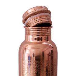 Copper Water Bottle, Engraved 600ml 2 Copper Water Bottle, Engraved 600ml - Image 2