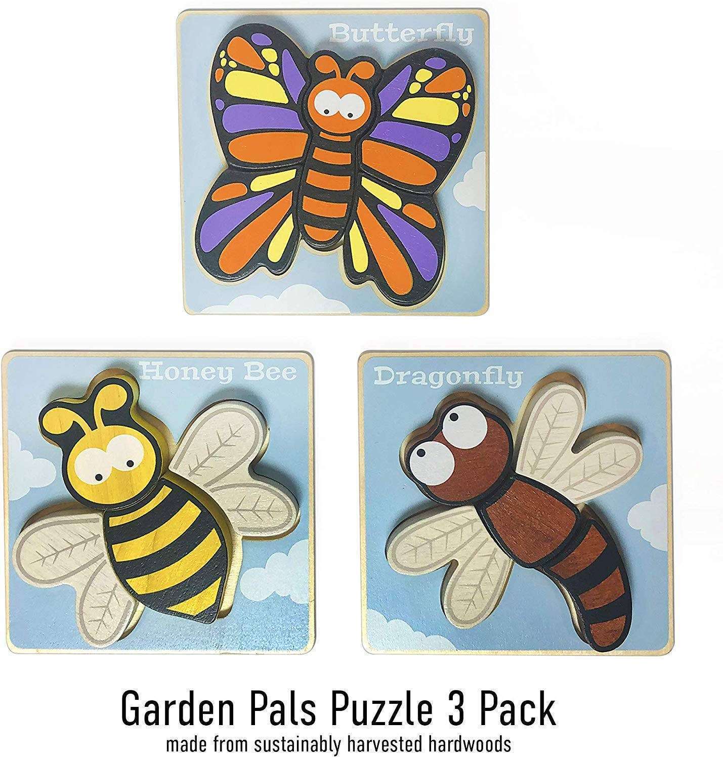 BeginAgain - Garden Pals Puzzles 3-Pack 1 BeginAgain - Garden Pals Puzzles 3-Pack