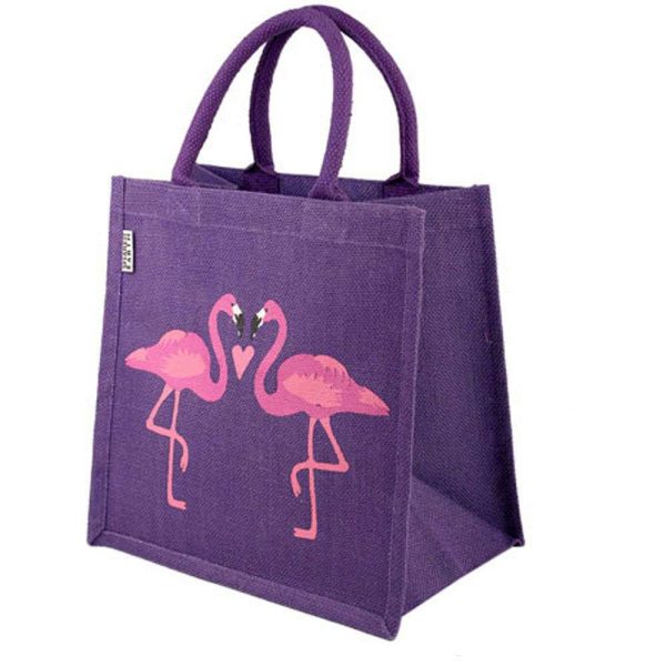 Jute Flamingo bag
