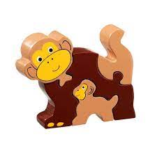 Lanka Kade Baby & Mummy Jigsaw - Monkey