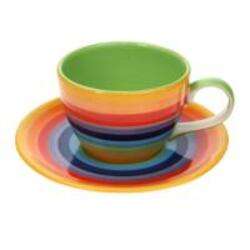 Rainbow cup & saucer