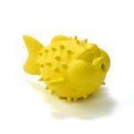 BeginAGain yellow pufferfish rubber bath toy