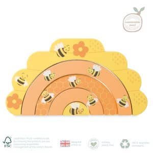 Orange Tree Toys Beehive stacking arch