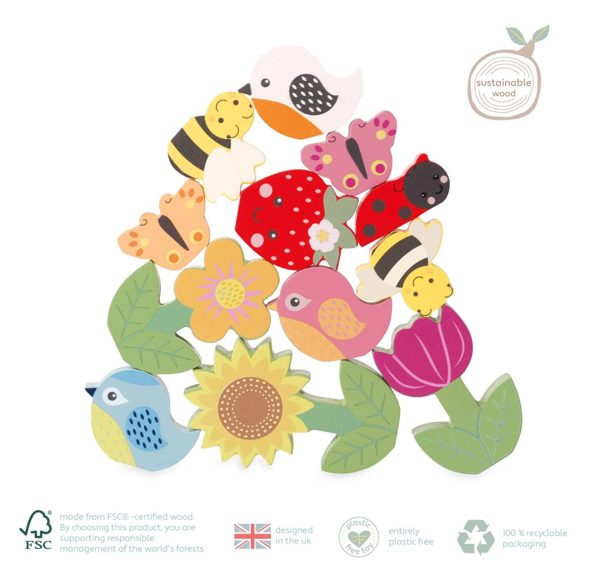 Orange Tree Toys - Stacking Spring Garden 1 Orange Tree Toys - Stacking Spring Garden