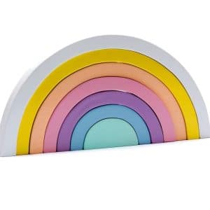 Fair Trade Pastel Wooden Rainbow