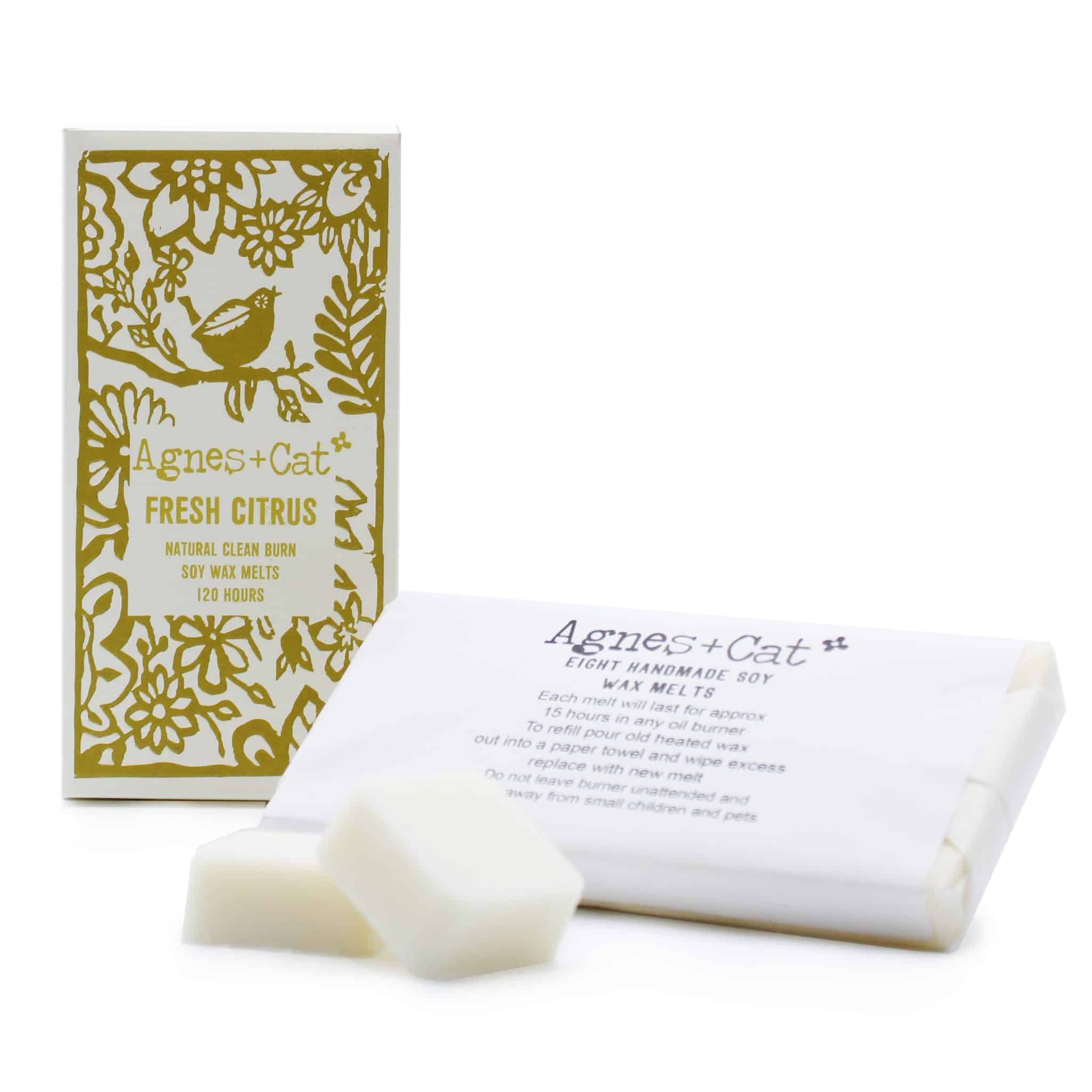 Agnes + Cat - Box of 8 Wax Melts - Fresh Citrus 1 Agnes + Cat - Box of 8 Wax Melts - Fresh Citrus