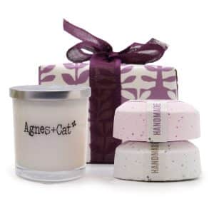 Agnes + Cat - Gift Box - Dolly Blue (Candle) + Provence & Tea and Roses (Fizz)