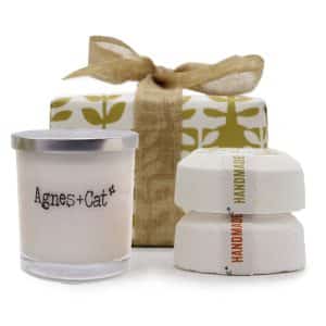 Agnes + Cat - Gift Box - Fresh Citrus (Candle) + Clementine & Moroccan Roll (Fizz)