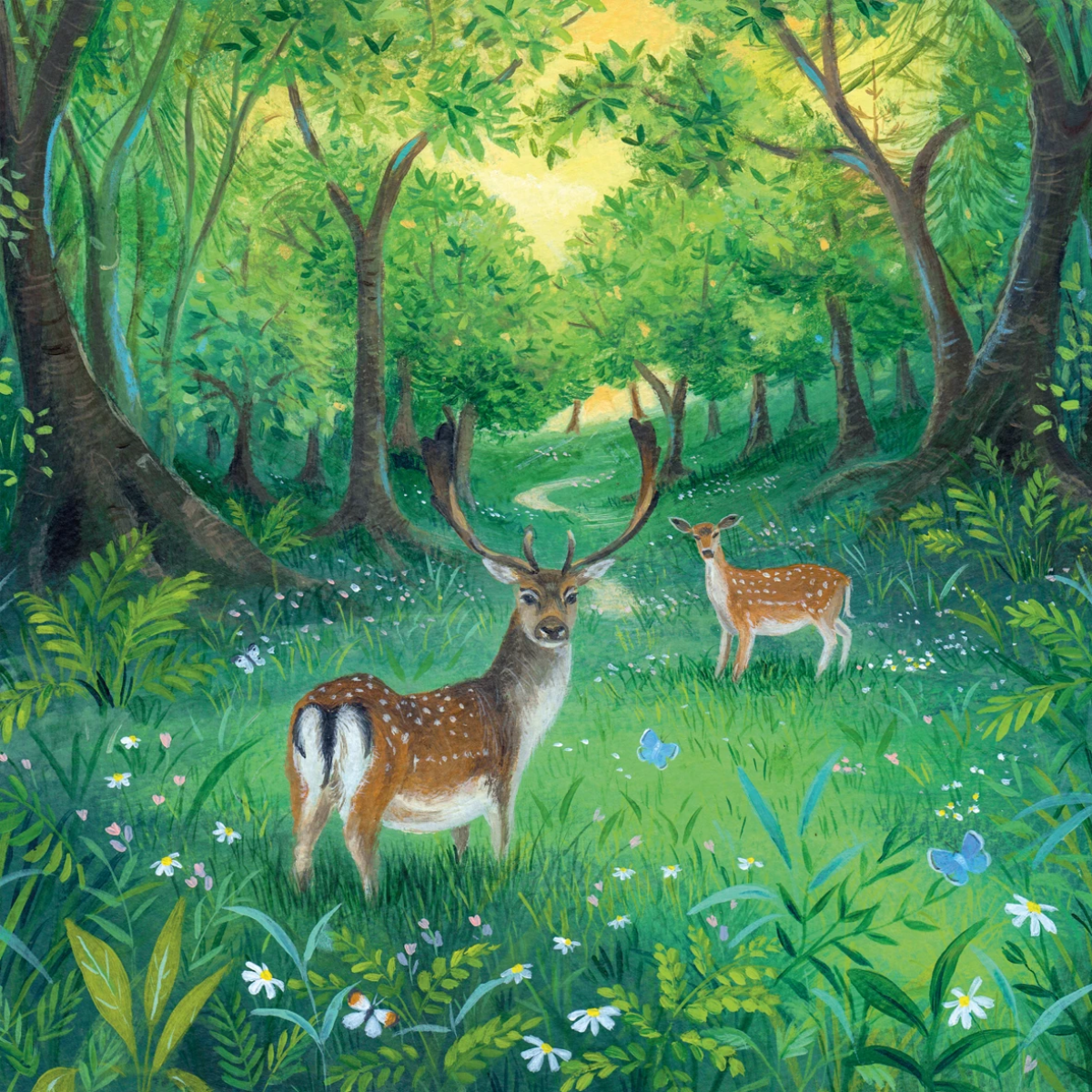 Julia Crossland Collection – Forest Glade Greetings Card